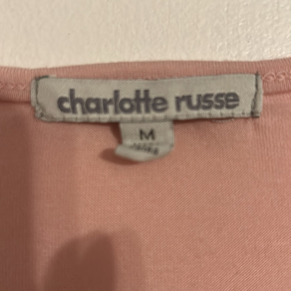 Charlotte Russe pink sequins racer tank top size Medium - Picture 4 of 7